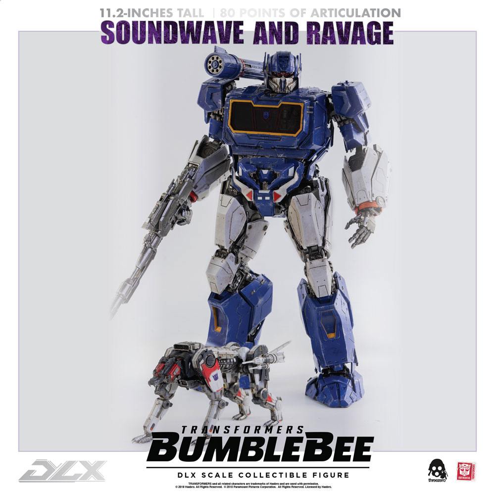 Figurka Soundwave & Ravage - Transformers Bumblebee DLX Action Figure 2-Pack 1/6