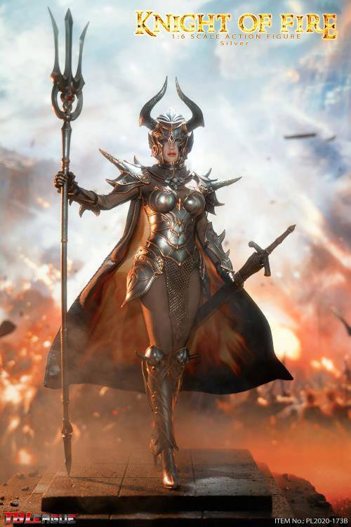 Figurka Knight of Fire Action Figure 1/6 Silver Edition