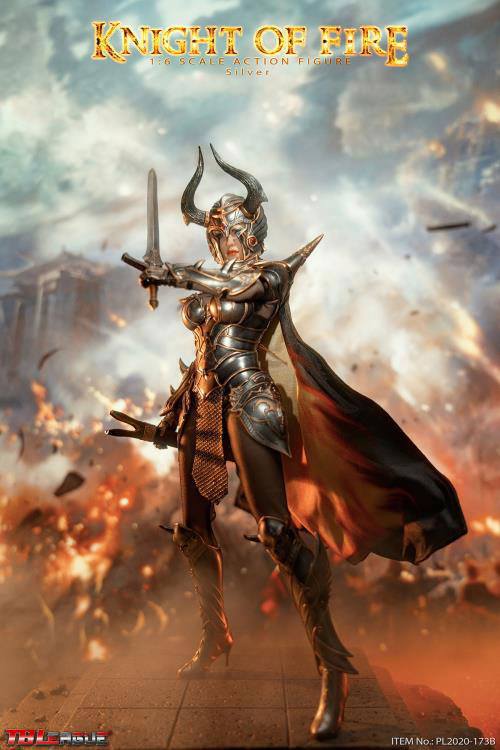 Figurka Knight of Fire Action Figure 1/6 Silver Edition