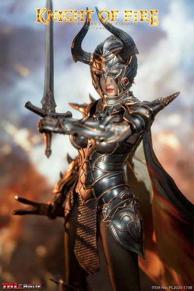 Figurka Knight of Fire Action Figure 1/6 Silver Edition