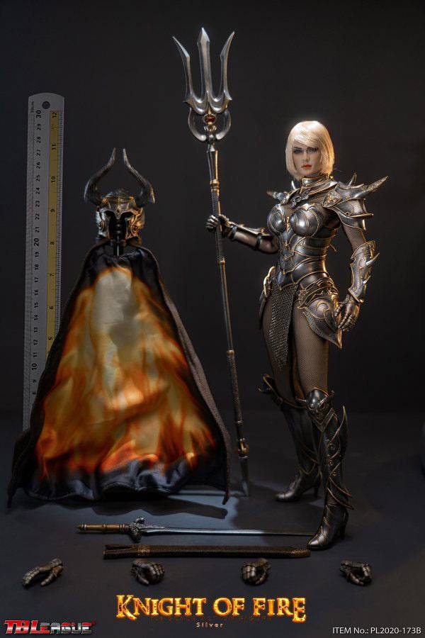 Figurka Knight of Fire Action Figure 1/6 Silver Edition