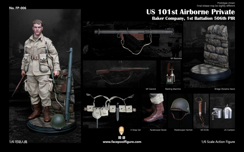 Figurka Private Ryan - Saving Private Ryan U.S. Army 101st Airborne 1/6 Action Figure