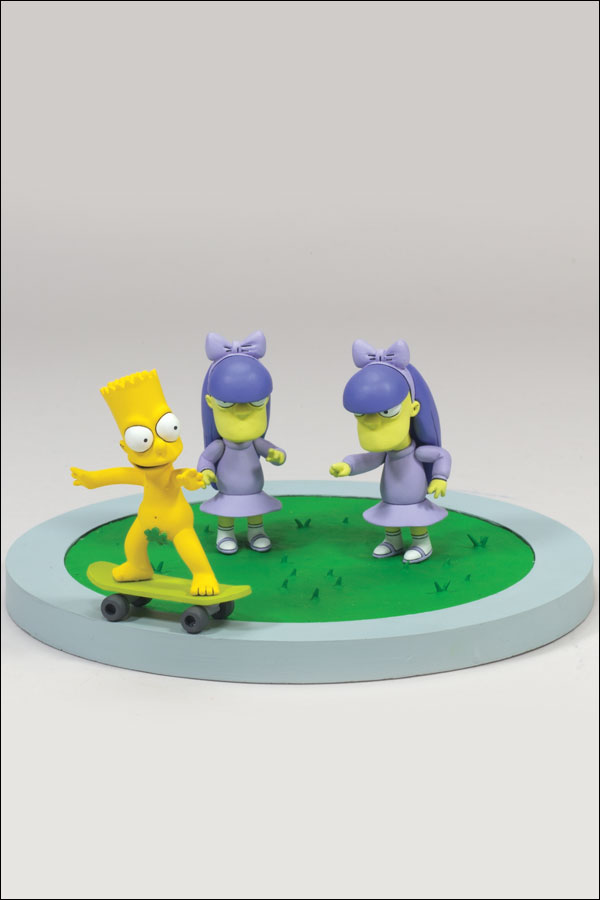 Figurka BART, SHERRI, & TERRI: "DOODLE DOUBLE DARE" SET - THE SIMPSONS MOVIE