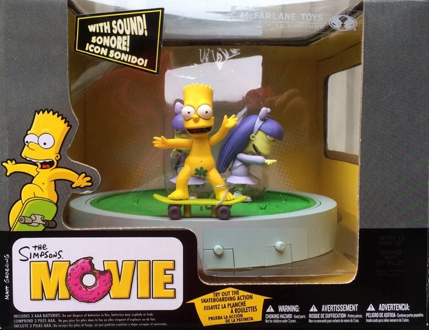 Figurka BART, SHERRI, & TERRI: "DOODLE DOUBLE DARE" SET - THE SIMPSONS MOVIE
