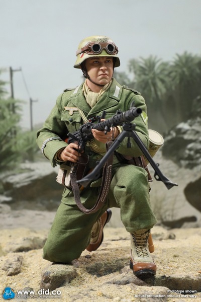 Figurka Bialas - German Afrika Corps WH MG34 Gunner 1/6 Action Figure