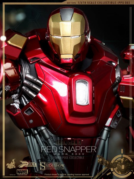 Figurka Iron Man Mark XXXV Red Snapper-Iron Man 3 Power Pose Series Figure 1/6