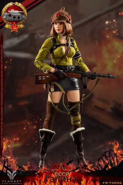 Figurka Galina - Soviet Tank Lieutenant 1/6 Action Figure