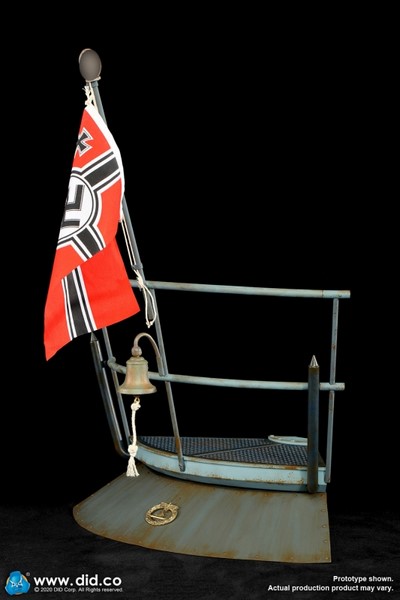 Diorama U-Boat Conning Tower Gun Deck Diorama Set (Deluxe Version)