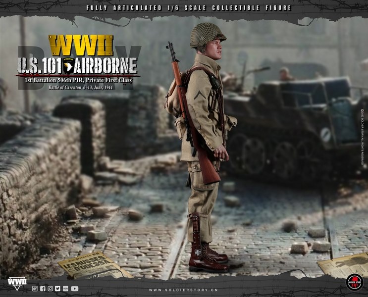 Figurka Private First Class - US 101st Airborne : Battle Of Carentan 6-13 June 1944 1/6 Action Figure