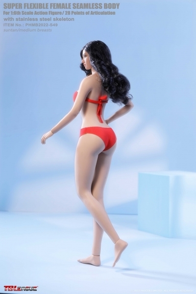 Figurka ženy Caucasian Suntan Female Super Flexible Seamless Body (Middle Bust) 1/6