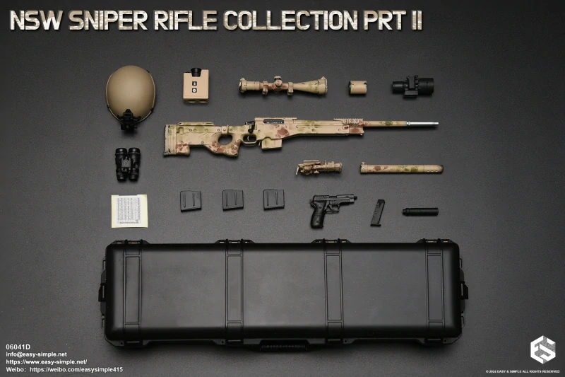 Zbraň pro 1/6 figurky NSW Sniper Rifle Collection Part III (3 Colors Camo)
