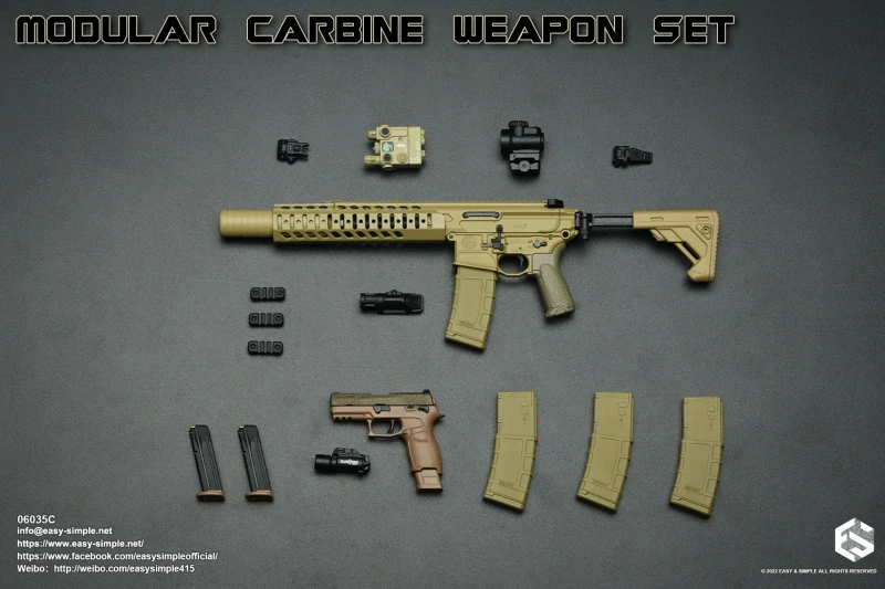 Zbraň pro 1/6 figurky Modular Carbine Weapon Set - MCX .300 CQB (Sand)