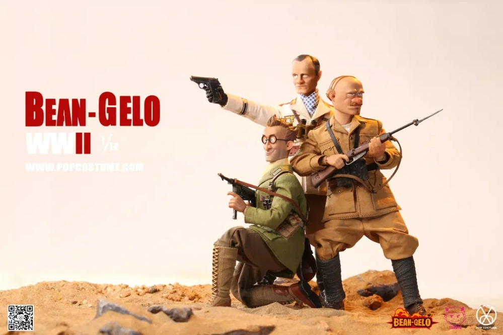 Figurky Desert Fox, Julian, Bruno - WWII Bean Gelo 1/12 Action Figures