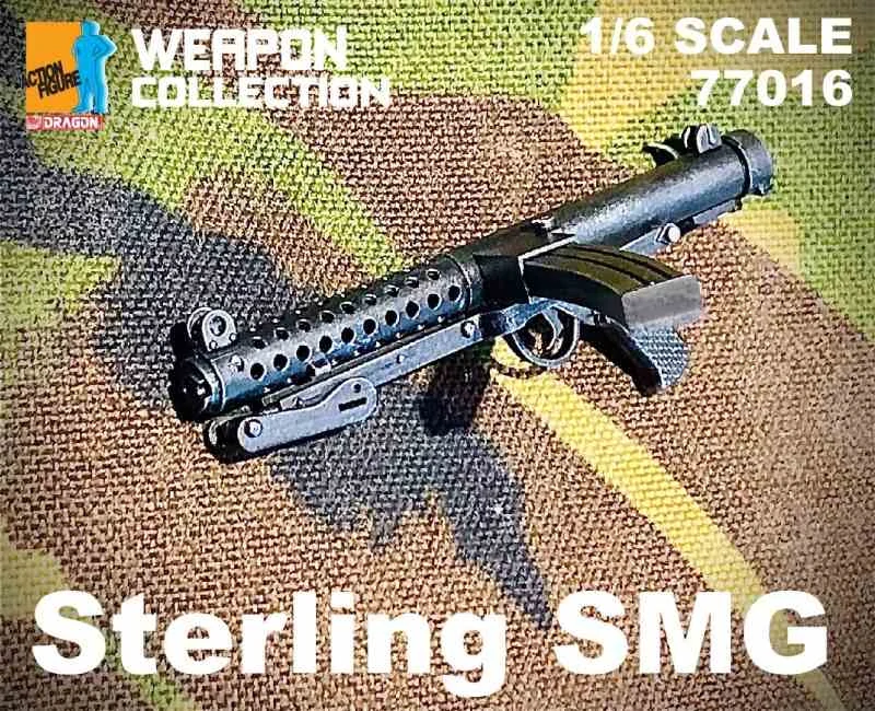 Zbraň pro 1/6 figurky Sterling SMG Submachine Gun (Black)