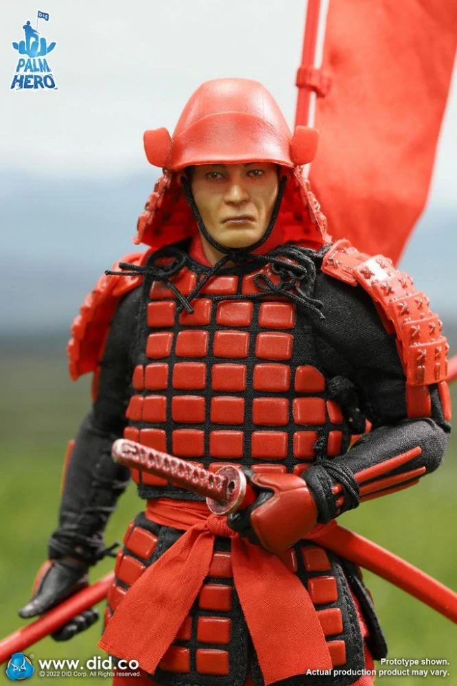 Figurka Red Japan Sengoku Soldier - Palm Hero Japan Samurai Series Action Figure 1/12