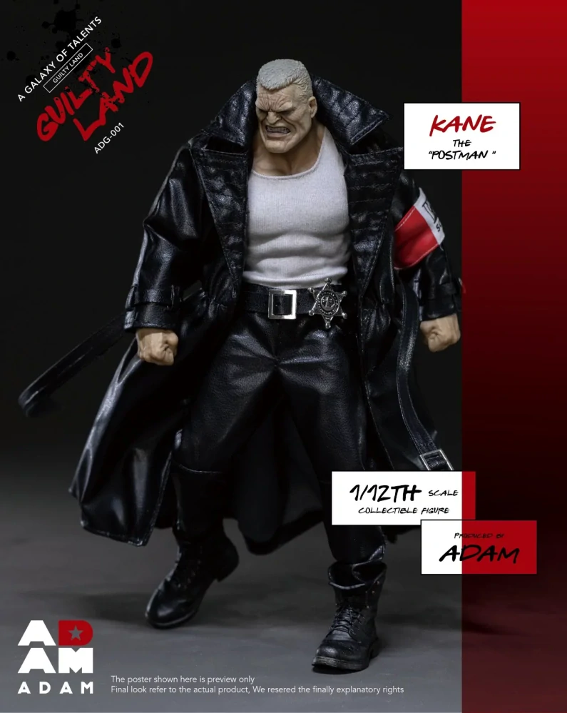 Figurka Marv (Kane The Postman) - Sin City 1/12 Action Figure