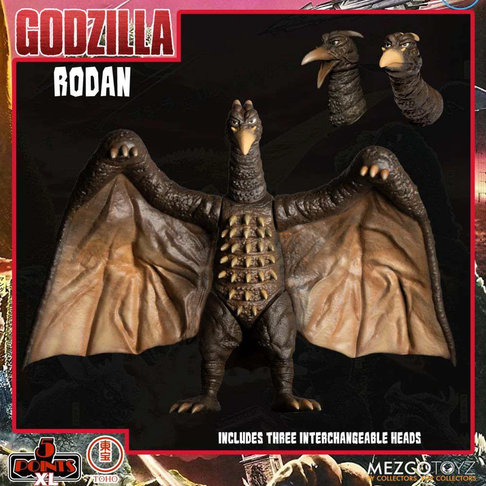 Sada figurek Godzilla: Destroy All Monsters 5 Points XL Action Figures Deluxe Box Set Round 1