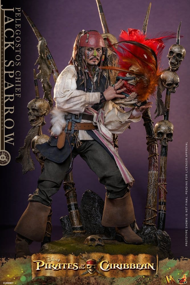 Figurka Pelegostos Chief Jack Sparrow - Pirates of the Caribbean: Dead Man's Chest Action DX Figure 1/6