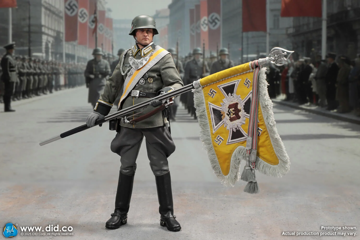 Figurka Anselm - WWII German Cavalry Standard-Bearer Action Figure 1/6