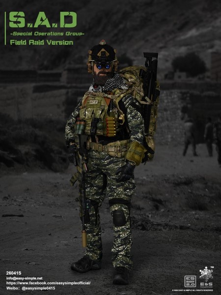 Figurka Field Raid Version (Woodland Exclusive) - S.A.D Special Operations Group Action Figure 1/6