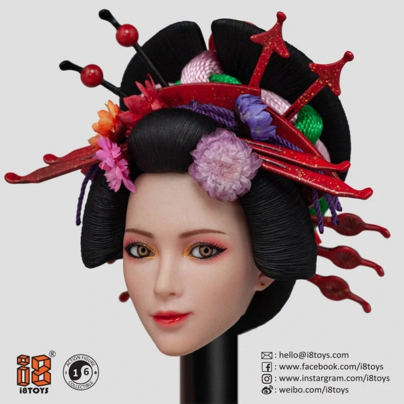 Sada příslušenství pro 1/6 figurku - Purple Oiran Ichiya Furisode Clothing Set