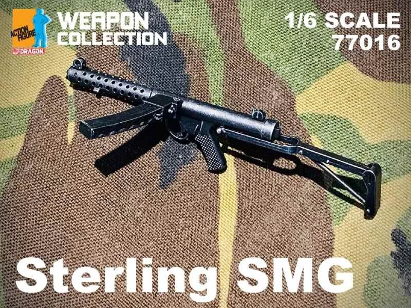 Zbraň pro 1/6 figurky Sterling SMG Submachine Gun (Black)