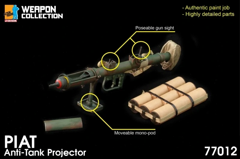 Zbraň pro 1/6 figurky PIAT Anti-Tank Projector (Green)