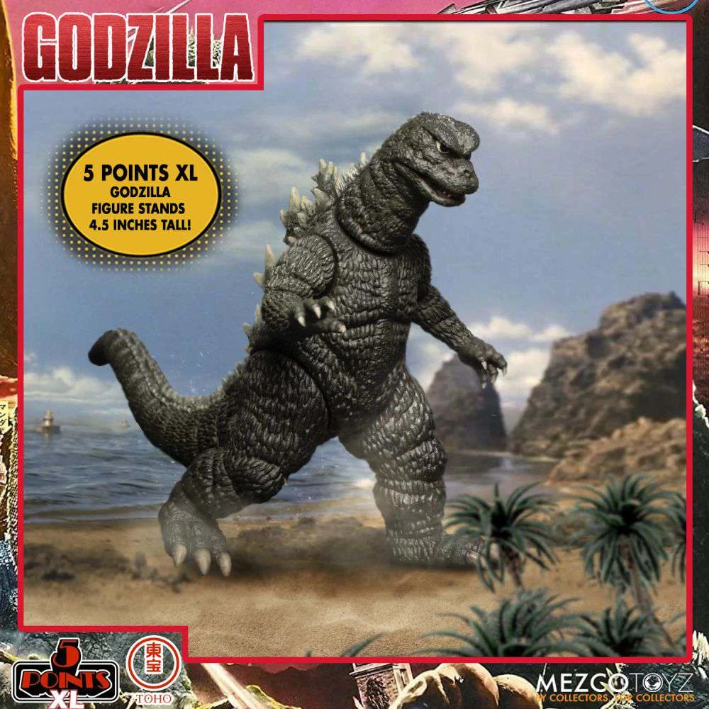 Sada figurek Godzilla: Destroy All Monsters 5 Points XL Action Figures Deluxe Box Set Round 1