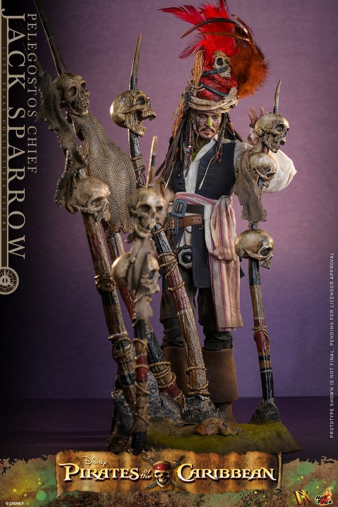 Figurka Pelegostos Chief Jack Sparrow - Pirates of the Caribbean: Dead Man's Chest Action DX Figure 1/6