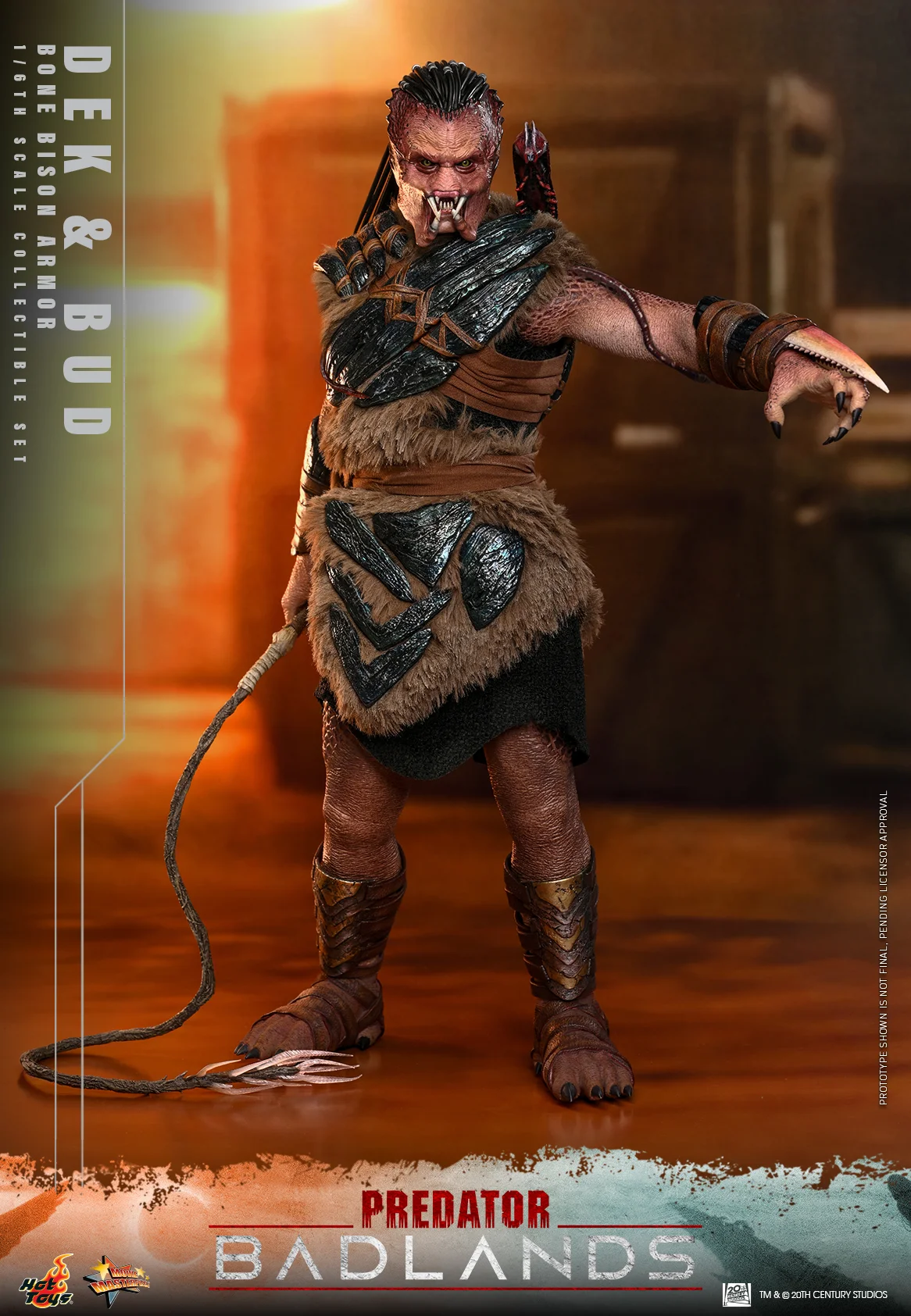 Figurka Dek (Bone Bison Armor) & Bud - Predator: Badlands Movie Masterpiece Action Figure 1/6