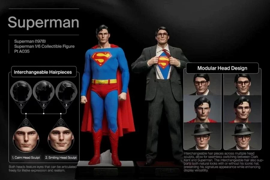 Figurky Superman & Clark Kent - Superman 1978 1/6 Action Figure Set