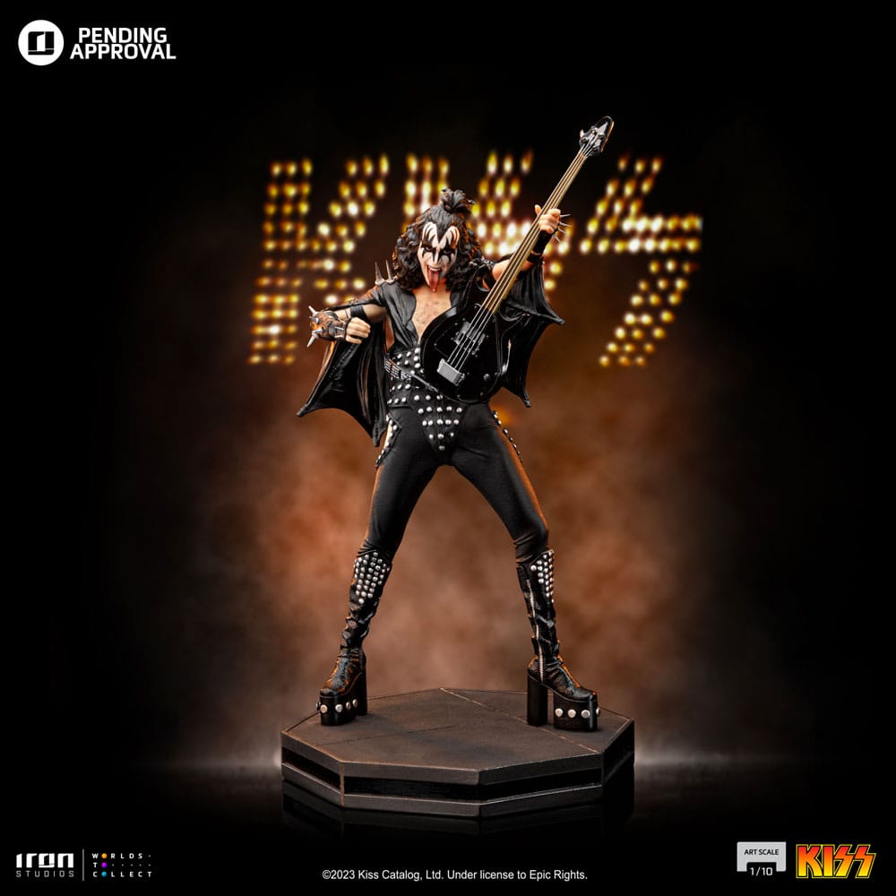 Soška Gene Simons Limited Edtition - Kiss Art Scale Statue 1/10