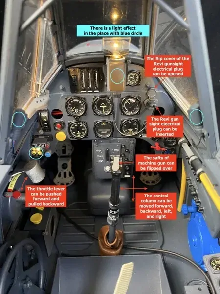 Diorama BF109 Cockpit (Grey) 1/6