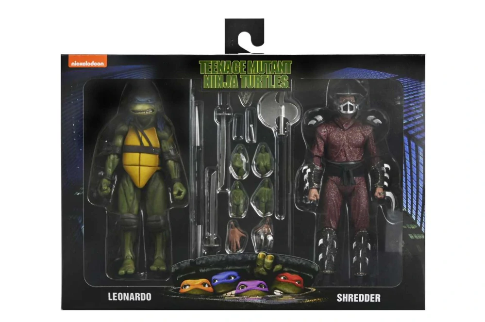 Figurky Roof Top Battle Shredder vs Leo - Teenage Mutant Ninja Turtles (1990 Movie) Action Figure