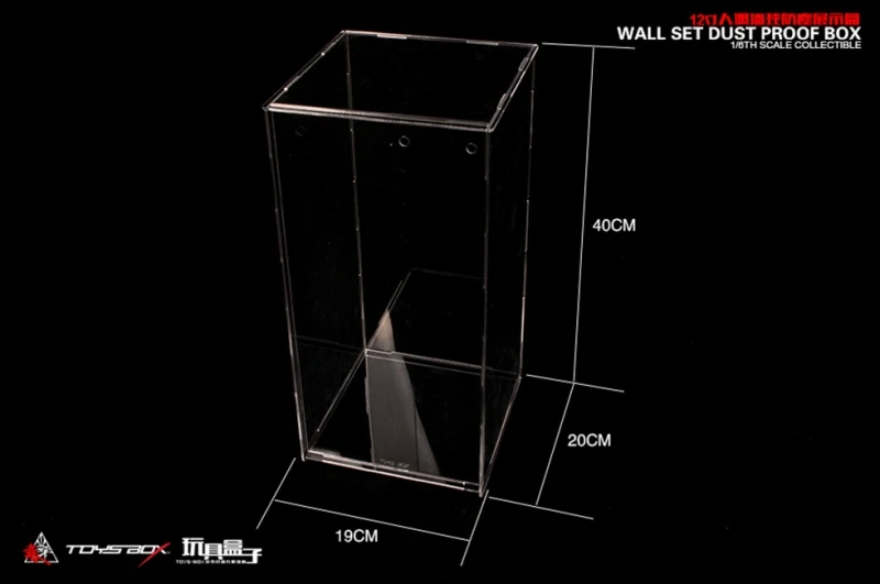 Vitrína Wall Set Dust Proof Box (Transparent)