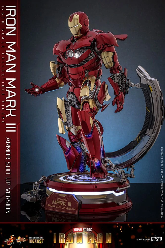 Figurka Iron Man Mark III (Armor Suit Up Version) - Iron Man Movie Masterpiece Diecast Action Figure 1/6