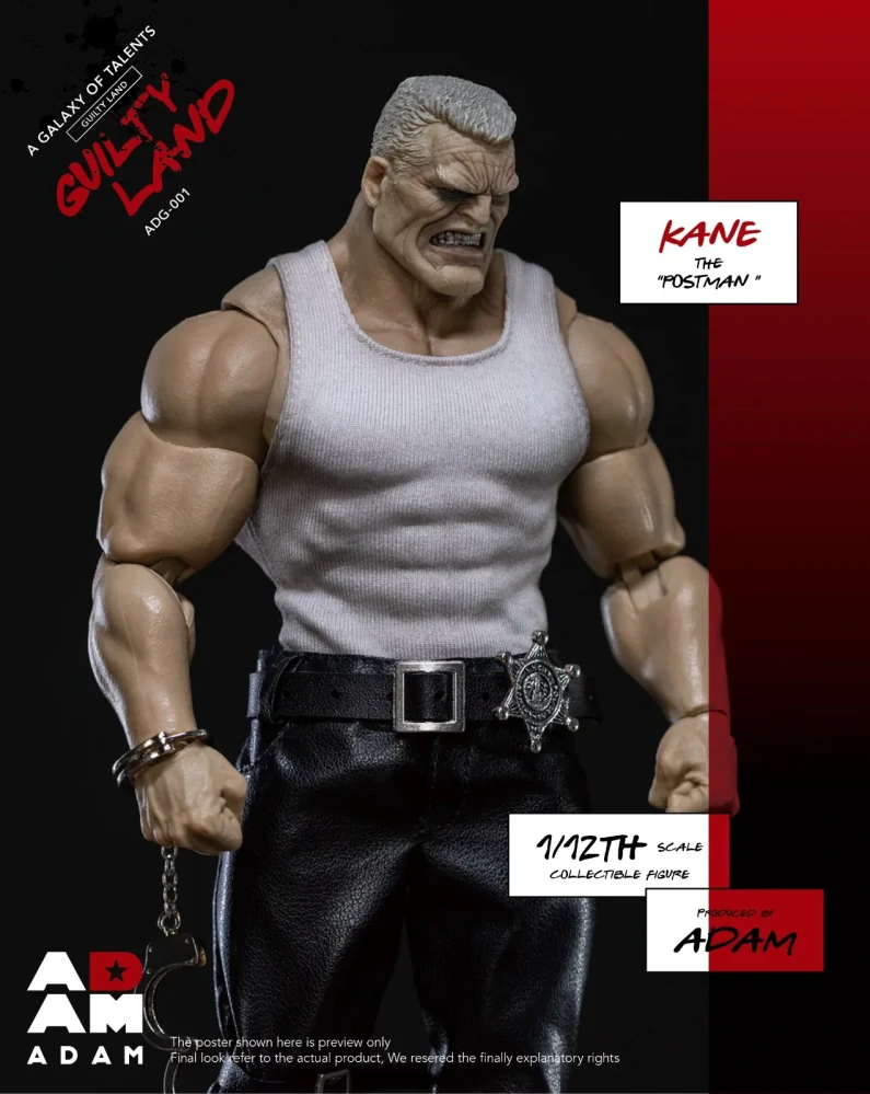 Figurka Marv (Kane The Postman) - Sin City 1/12 Action Figure