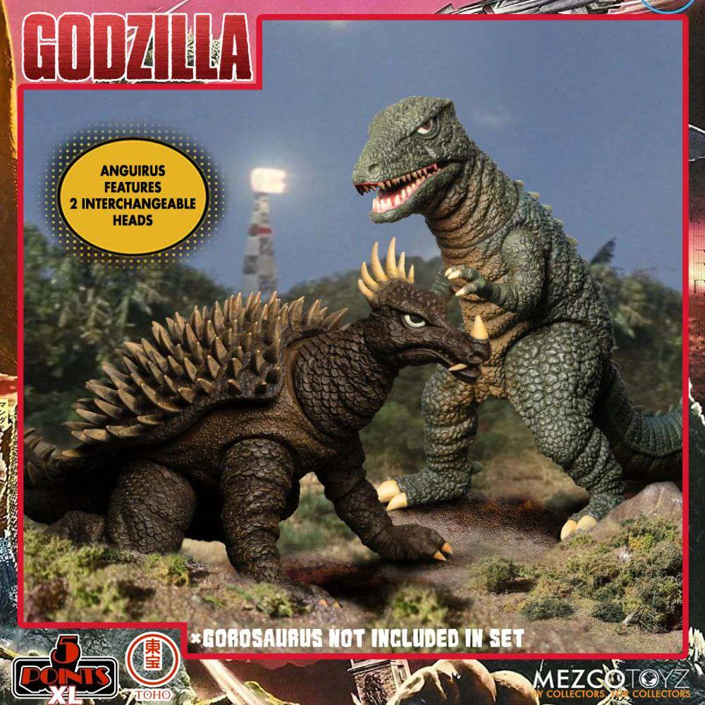 Sada figurek Godzilla: Destroy All Monsters 5 Points XL Action Figures Deluxe Box Set Round 1