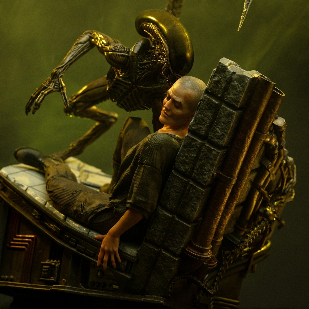 Soška Ellen Ripley And Dog Alien - Alien 3 Art Scale 1/10