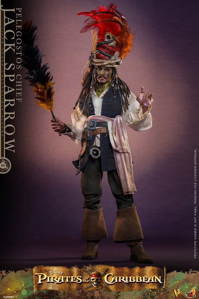 Figurka Pelegostos Chief Jack Sparrow - Pirates of the Caribbean: Dead Man's Chest Action DX Figure 1/6