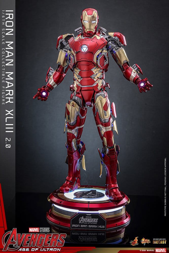 Figurka Iron Man Mark XLIII (2.0) - Avengers: Age of Ultron Movie Masterpiece Diecast Action Figure 1/6