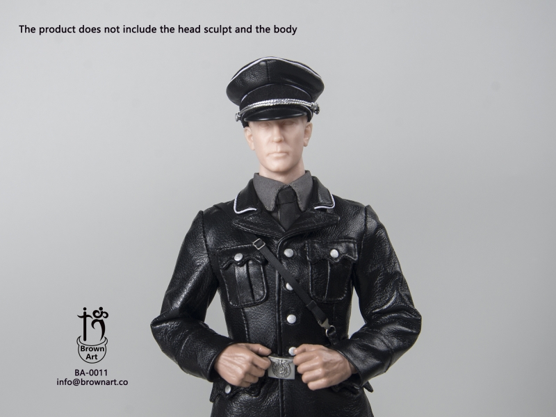 Sada oblečení pro 1/6 figurku WWII German Leather Uniform Set M36 