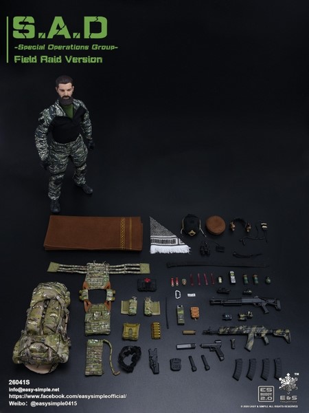 Figurka Field Raid Version (Woodland Exclusive) - S.A.D Special Operations Group Action Figure 1/6