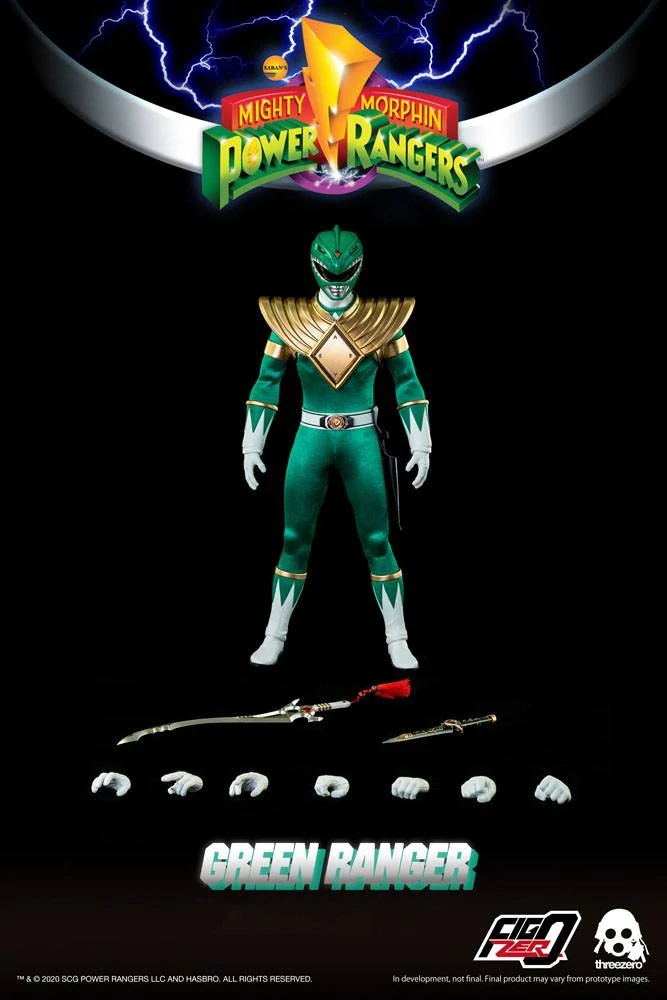 Figurka Green Ranger - Mighty Morphin Power Rangers FigZero Action Figure 1/6