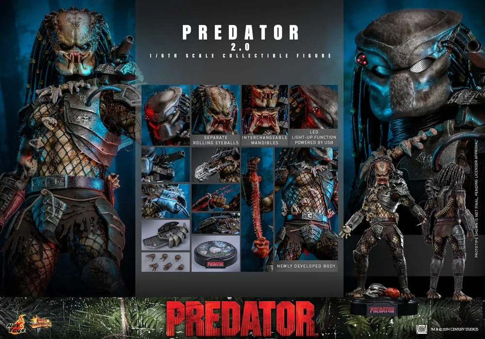 Figurka Predator (2.0) - Predator Movie Masterpiece Action Figure 1/6