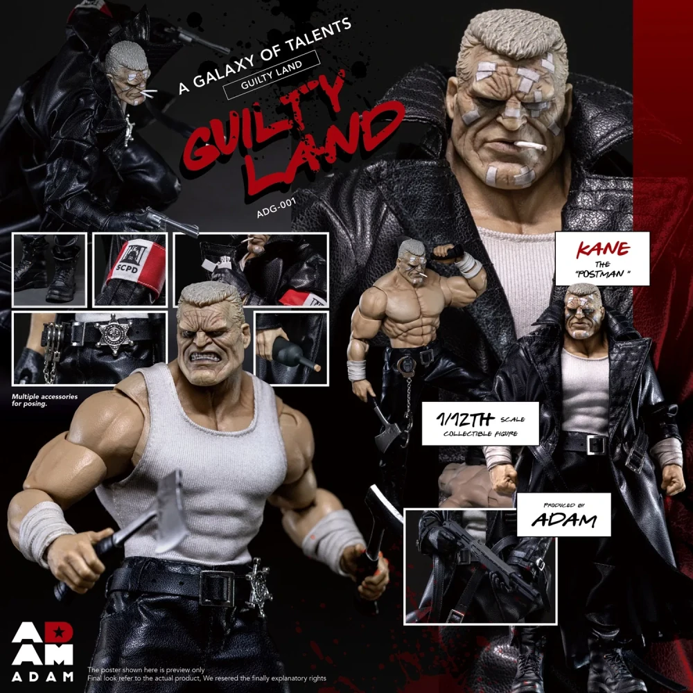 Figurka Marv (Kane The Postman) - Sin City 1/12 Action Figure