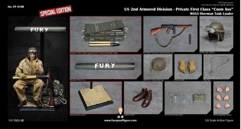 Figurka Private First Class "Coon Ass" (Special Version) - Fury 1/6 Action Figure