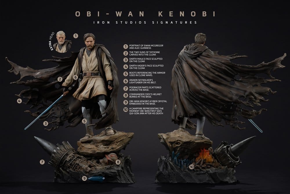 Soška Star Wars Art Scale Statue 1/10 Obi-Wan Signatures