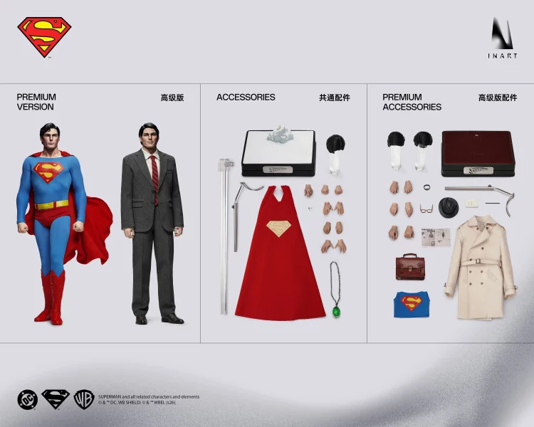Figurky Superman & Clark Kent - Superman 1978 1/6 Action Figure Set