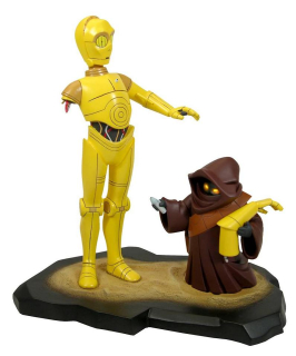Soška C-3PO and Jawa - Star Wars Animated Statue - Gentle Giant